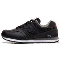 New Balance 574 Leather Total Black