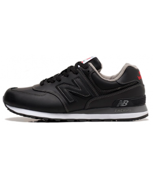 New Balance 574 Leather Black