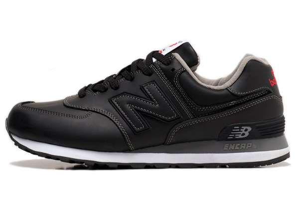 New Balance 574 Leather Total Black