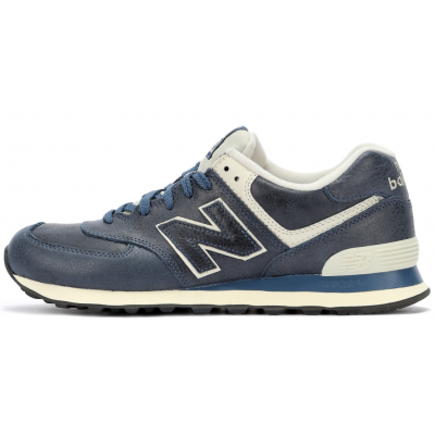 New Balance 574 Leather Blue White