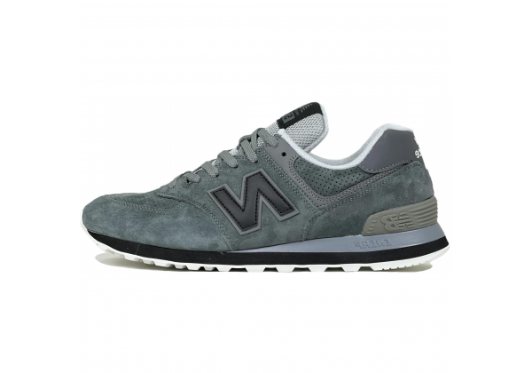 New Balance 574 темно-серые с черным