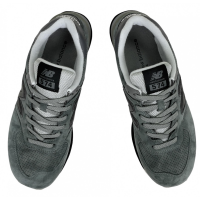 New Balance 574 темно-серые с черным
