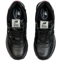 New Balance 574 All Black кожаные