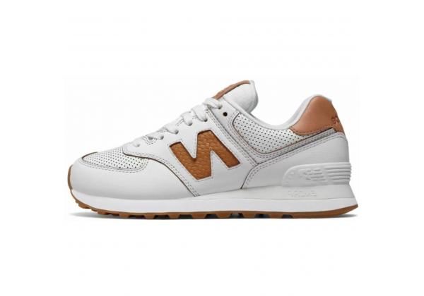 New Balance 574 Classic бело-коричневые