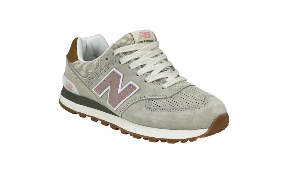 New balance wl574 beige cheap et rose