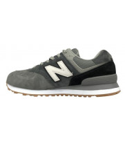 New Balance кроссовки 574 серые с белым