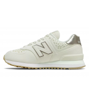 Кроссовки мужские New Balance 574 Classic белые с серебристым