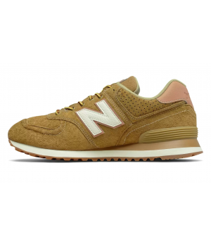 New Balance кроссовки 574 Made In England коричневые с бежевым