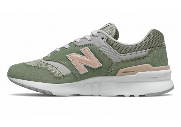 Кроссовки New Balance 997H зеленые с розовым