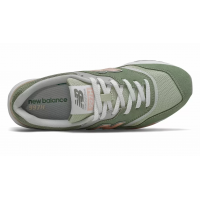 Кроссовки New Balance 997H зеленые с розовым