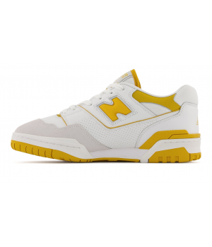 Кроссовки New Balance 550 белые с желтым