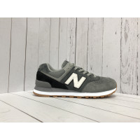 New Balance кроссовки 574 серые с белым
