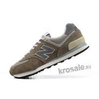 Кроссовки New Balance 574 темно-бежевый с серым 