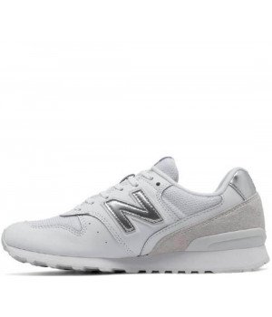 New Balance 996 кожаные белые с серым