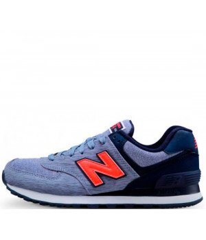 New Balance кроссовки 574 Cyan (Orange)