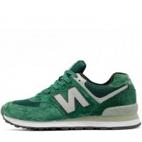 New Balance кроссовки 574 с сеткой зеленые