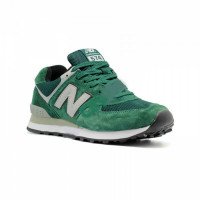 New Balance кроссовки 574 с сеткой зеленые
