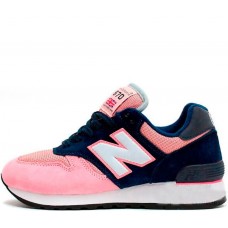 Женские кроссовки New Balance 670 темно синий с розовым