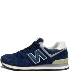 Мужские кроссовки New Balance 574 без сетки Blue