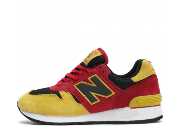 Кроссовки New Balance 670 красные с желтым 