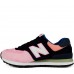 Кроссовки New Balance женские 574 без сетки Navy (Pink)