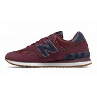 Кроссовки женские New Balance (Нью Баланс) 574 Classic бордовые